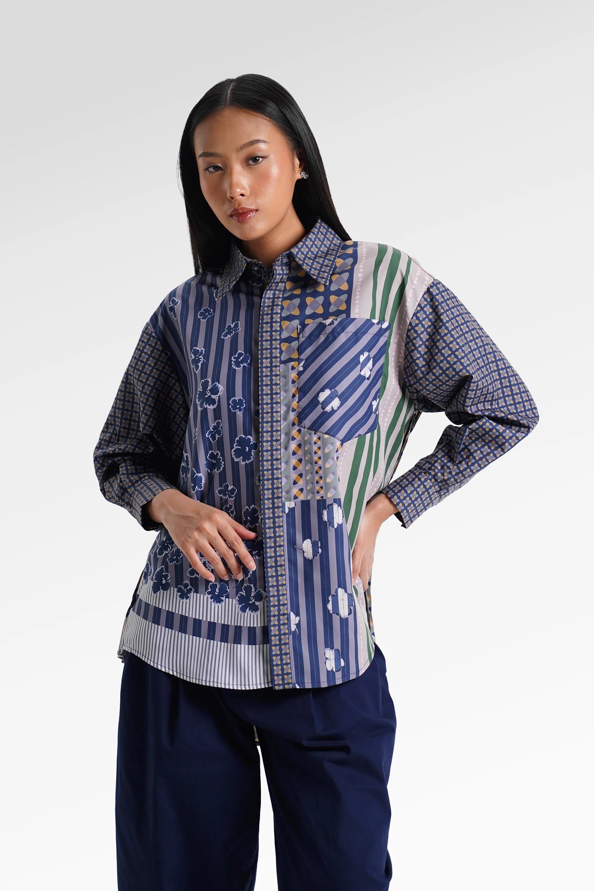 HBJ Back Pleated Shirt - Rimbu Abadi