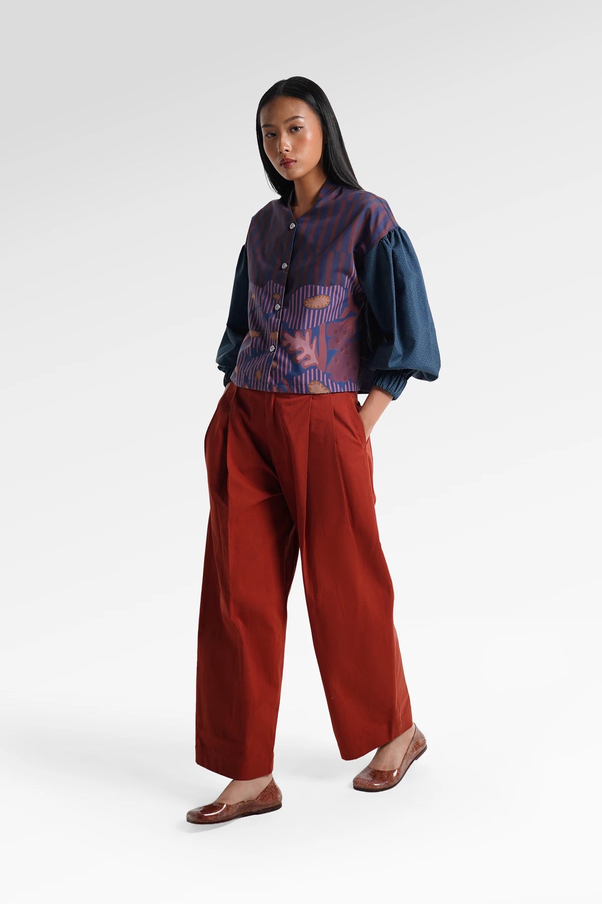 HBJ Crop Shirt - Malam Rintik