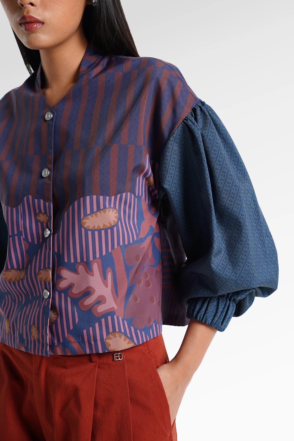 HBJ Crop Shirt - Malam Rintik