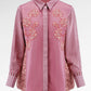 HBJ Embroidery Lace Shirt - Senja Merona