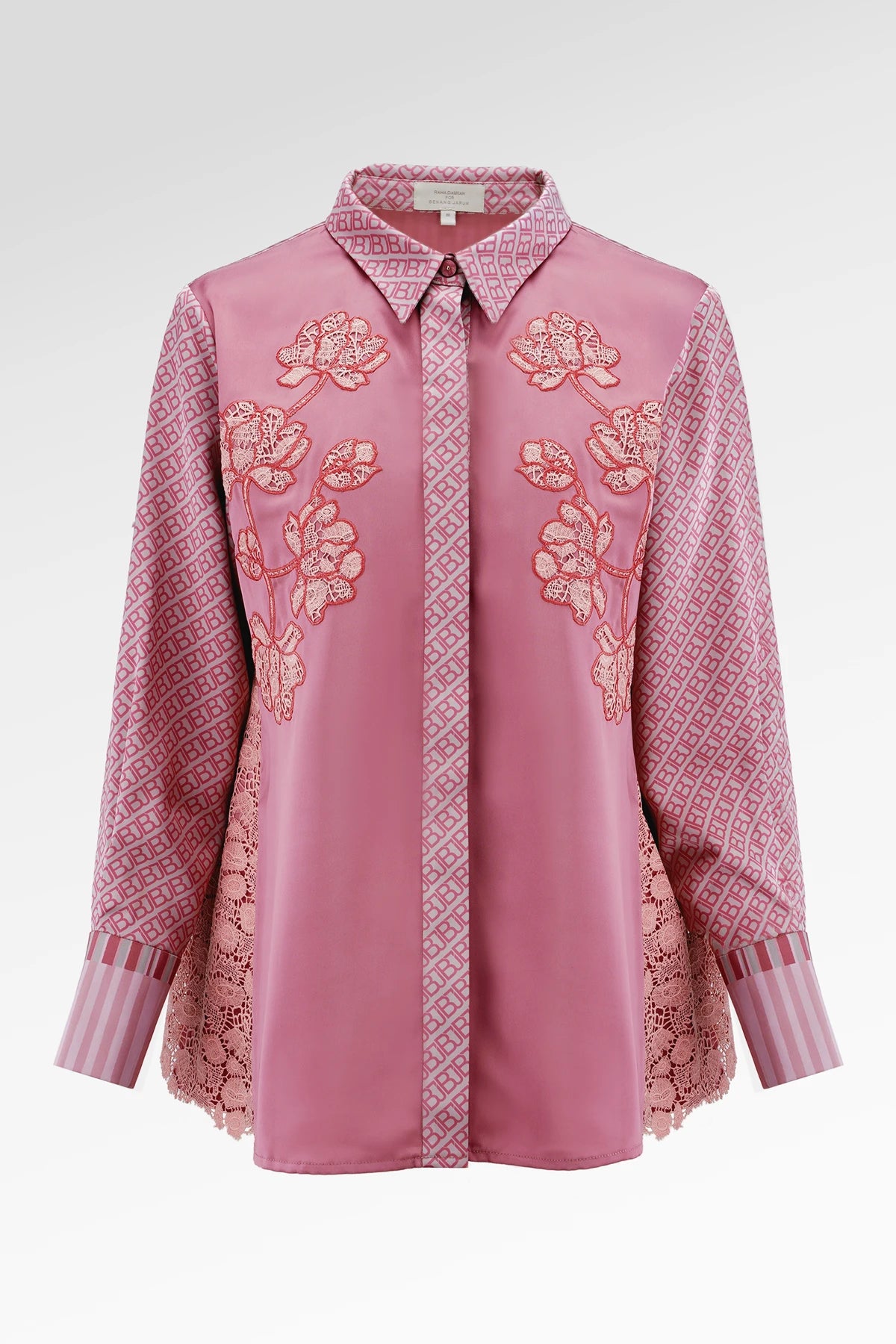 HBJ Embroidery Lace Shirt - Senja Merona