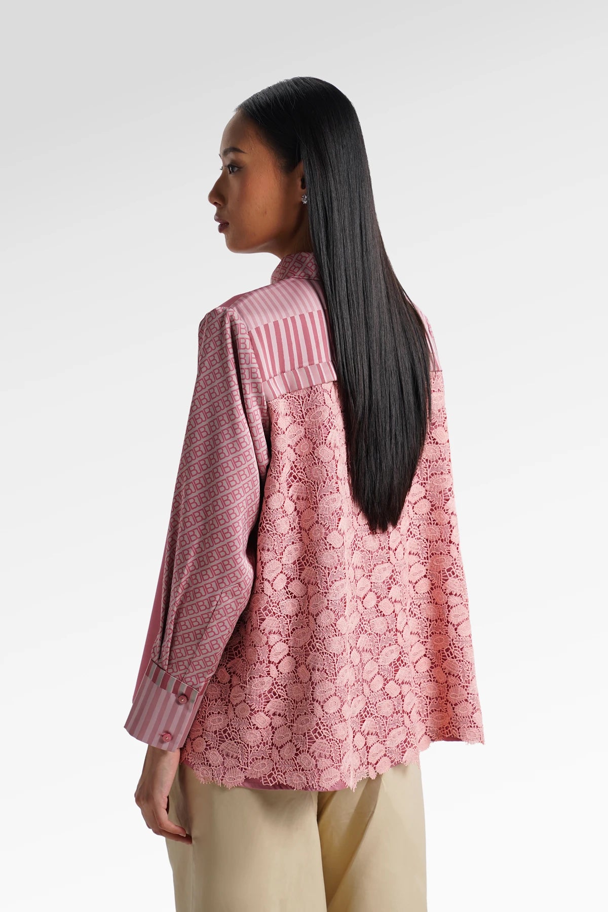 HBJ Embroidery Lace Shirt - Senja Merona
