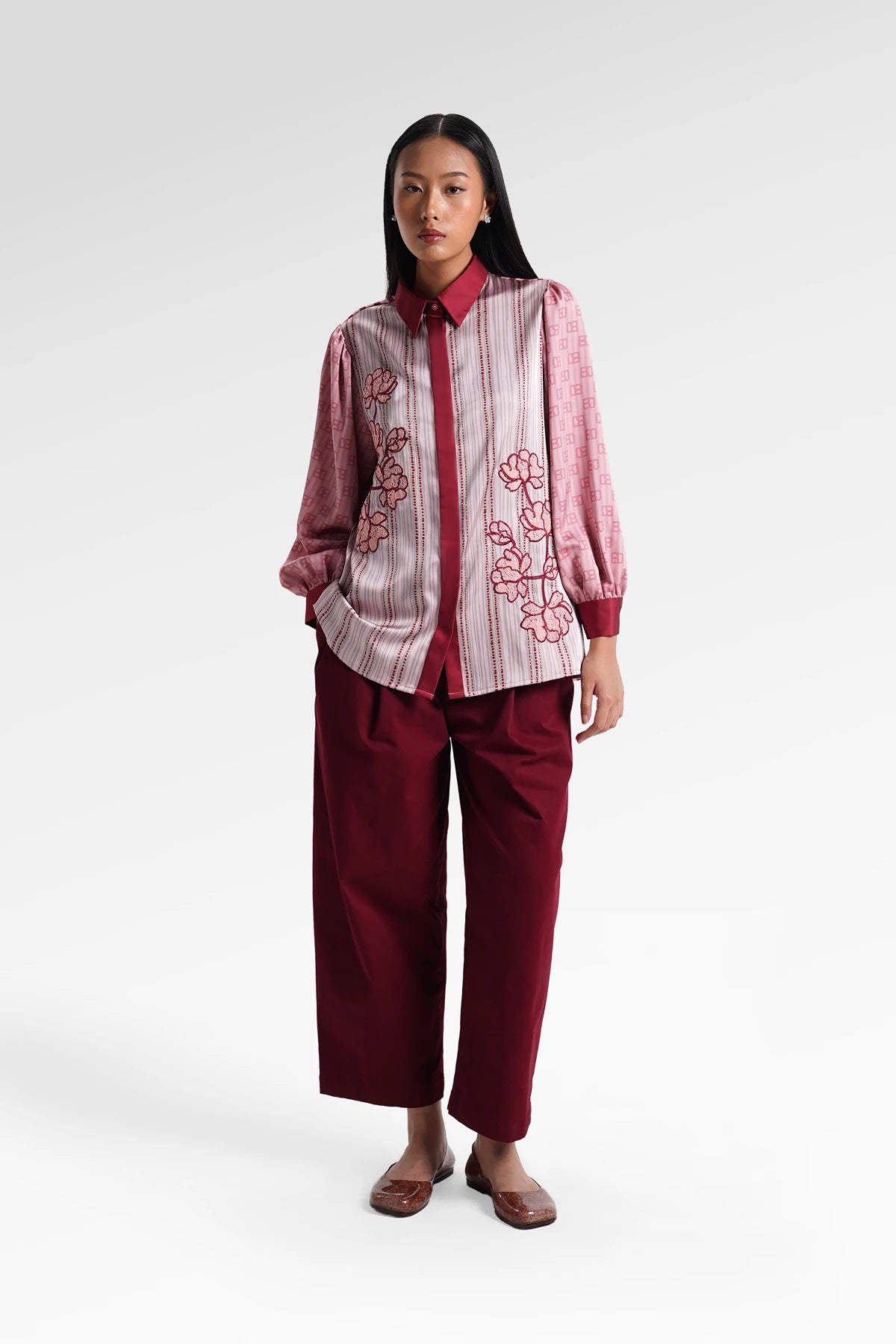 HBJ Embroidery Shirt - Senja Merona