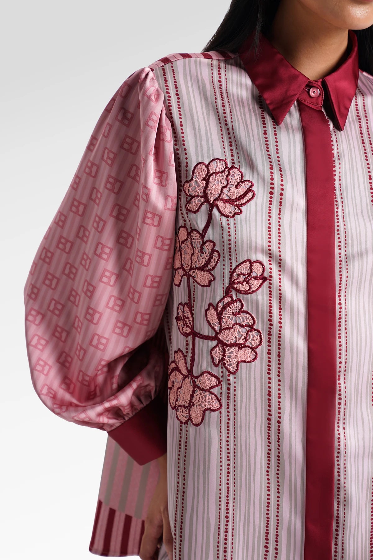 HBJ Embroidery Shirt - Senja Merona
