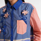 HBJ Flower Embroidery Shirt - Rintik Sendu