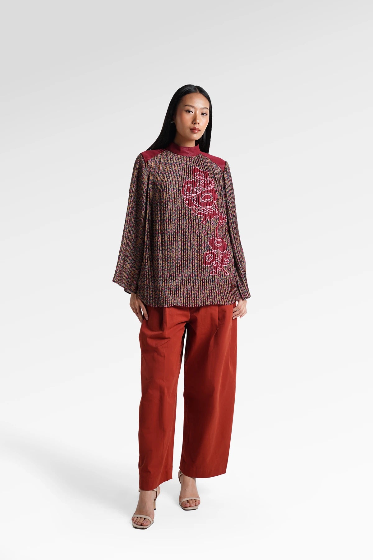 HBJ Pleated Blouse - Bias Fajar