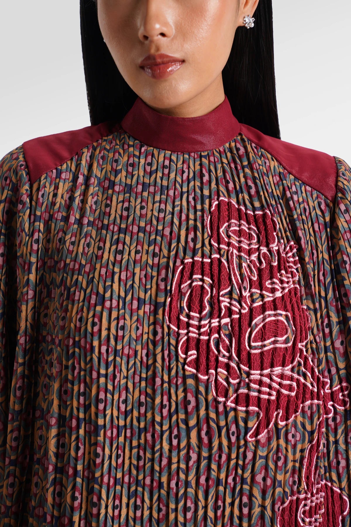 HBJ Pleated Blouse - Bias Fajar