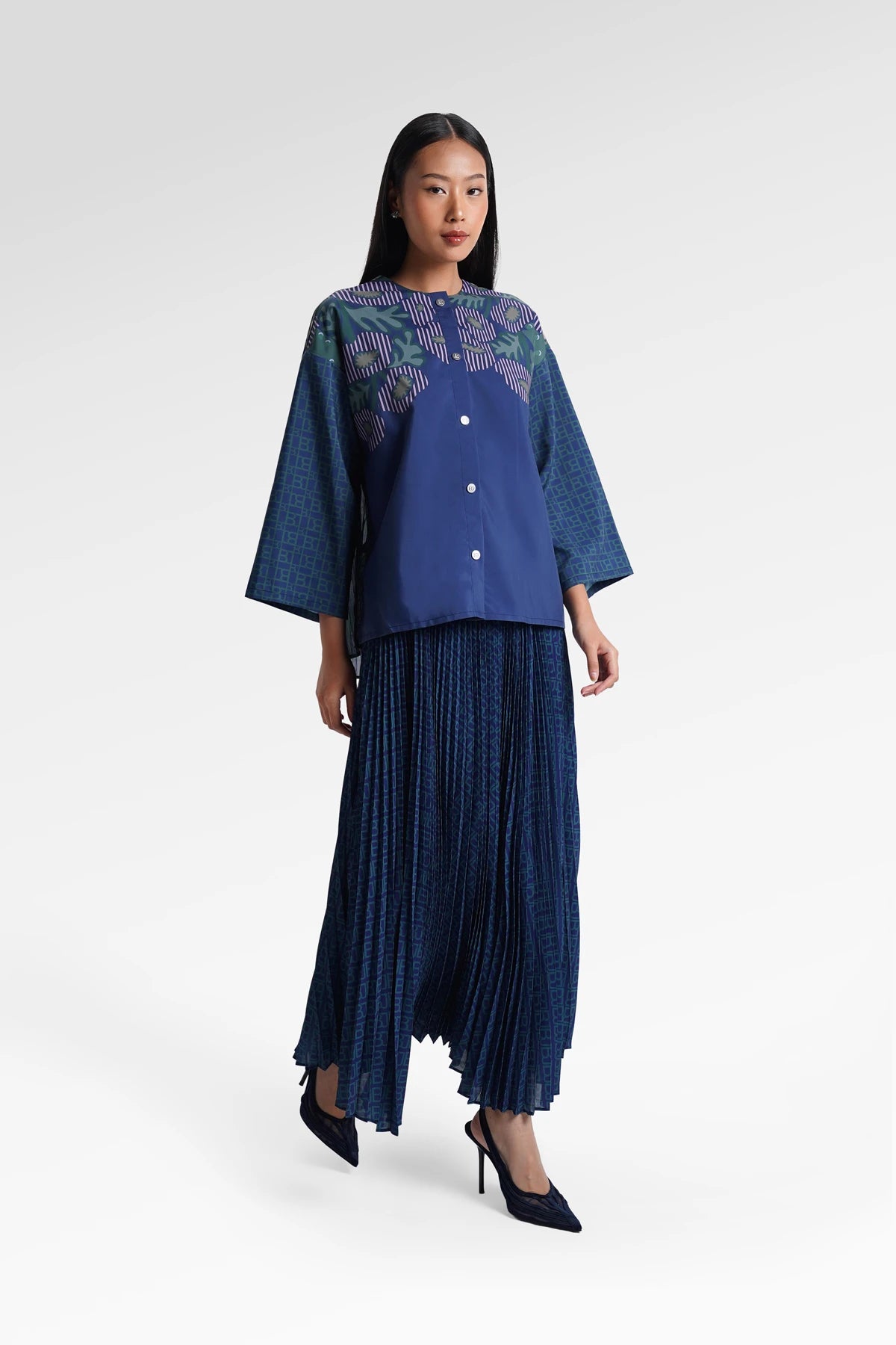HBJ Pleated Shirt - Rimbu Abadi