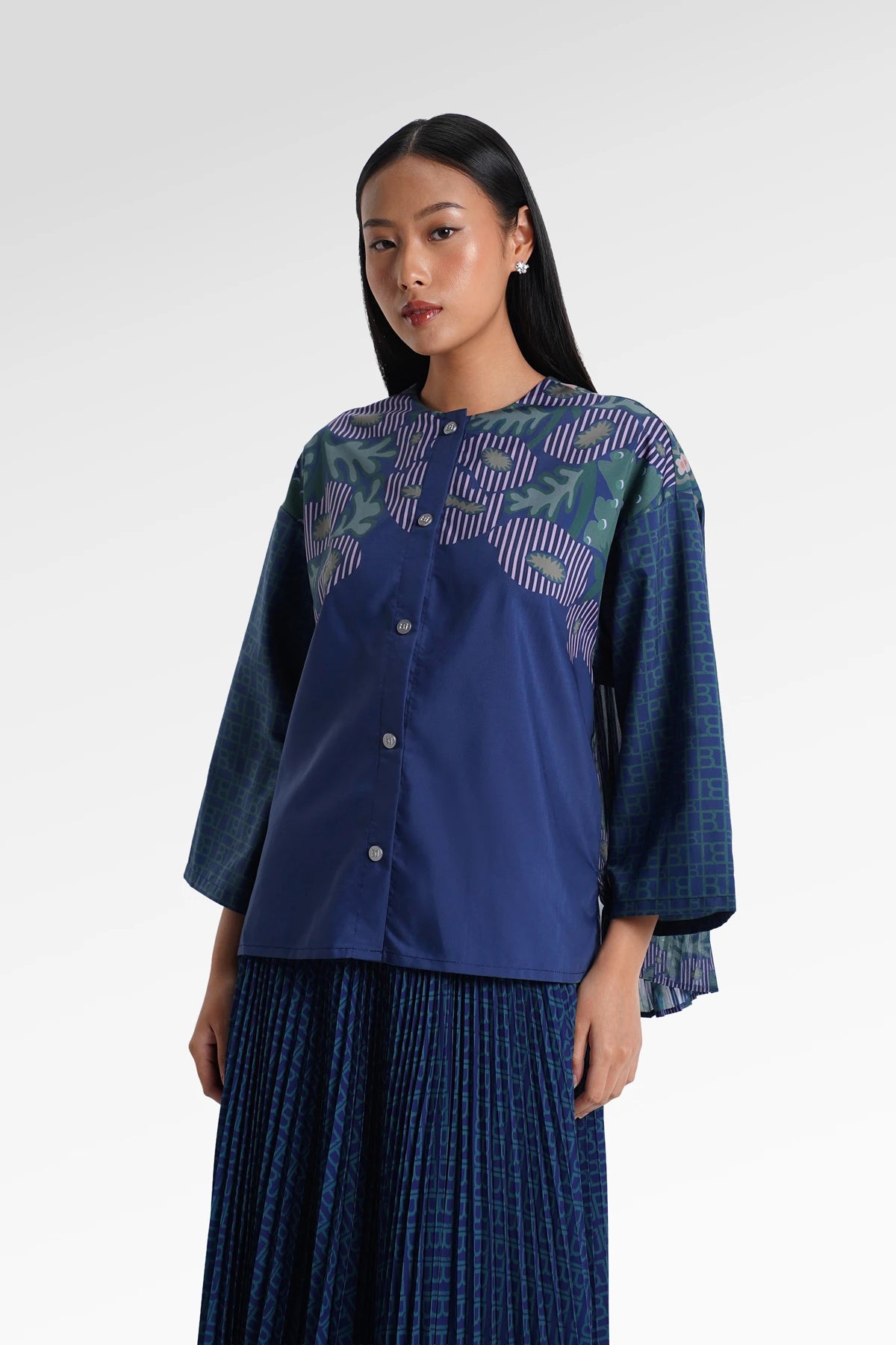 HBJ Pleated Shirt - Rimbu Abadi