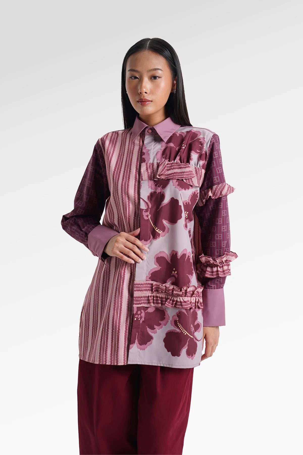 HBJ Ruffle Shirt - Senja Merona
