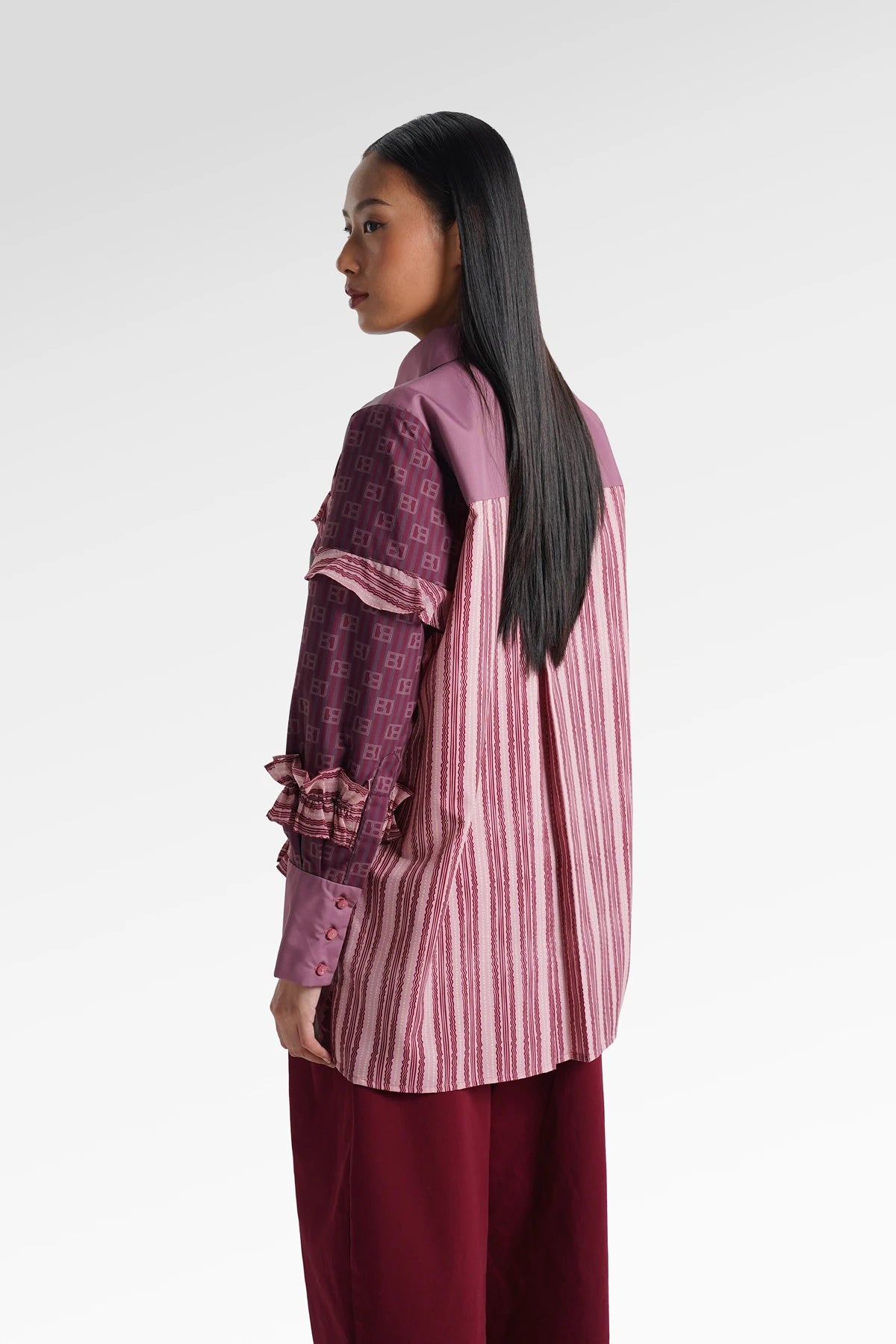 HBJ Ruffle Shirt - Senja Merona