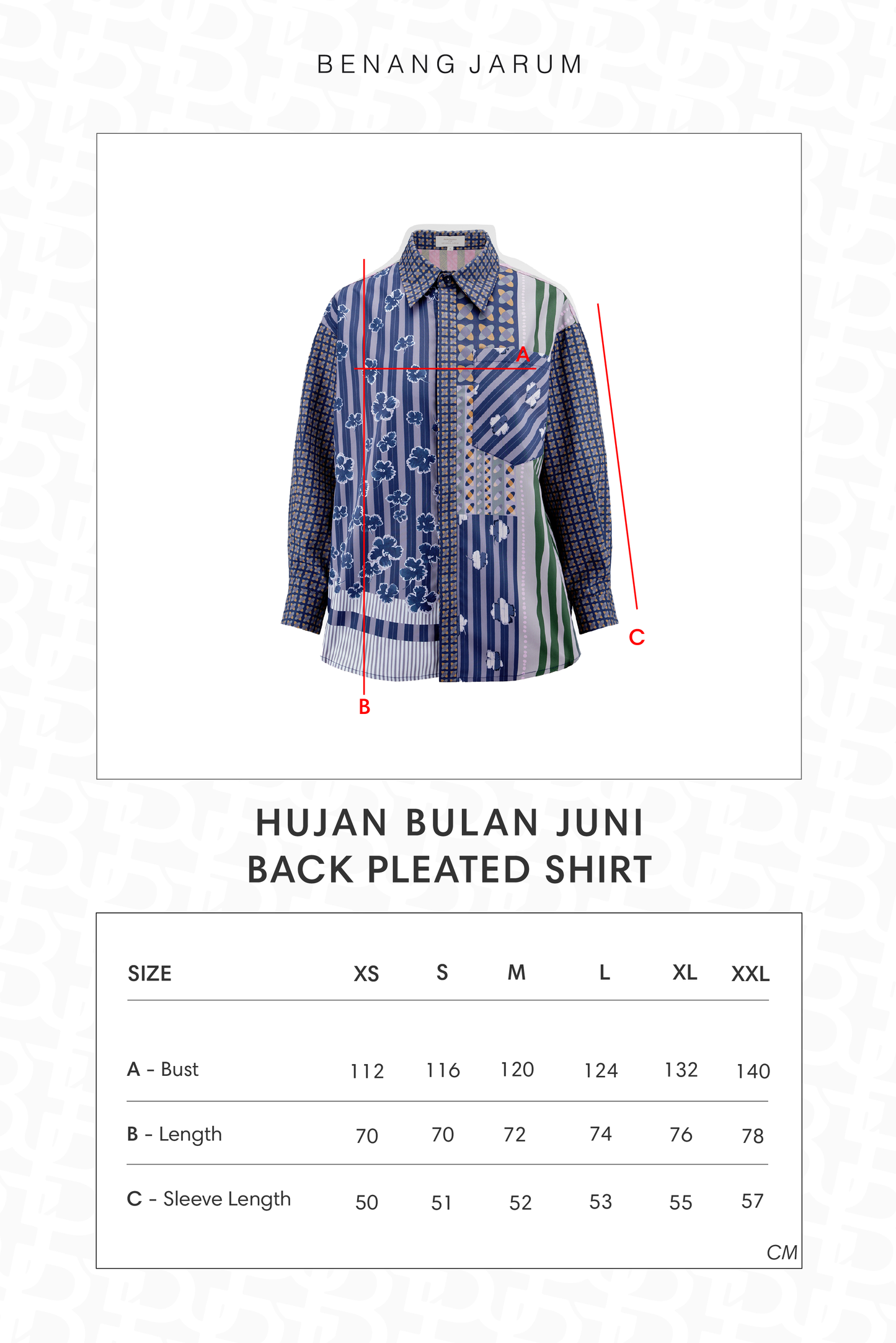 HBJ Back Pleated Shirt - Rimbu Abadi