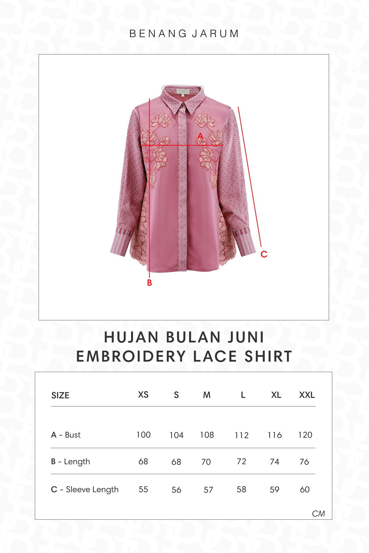 HBJ Embroidery Lace Shirt - Senja Merona