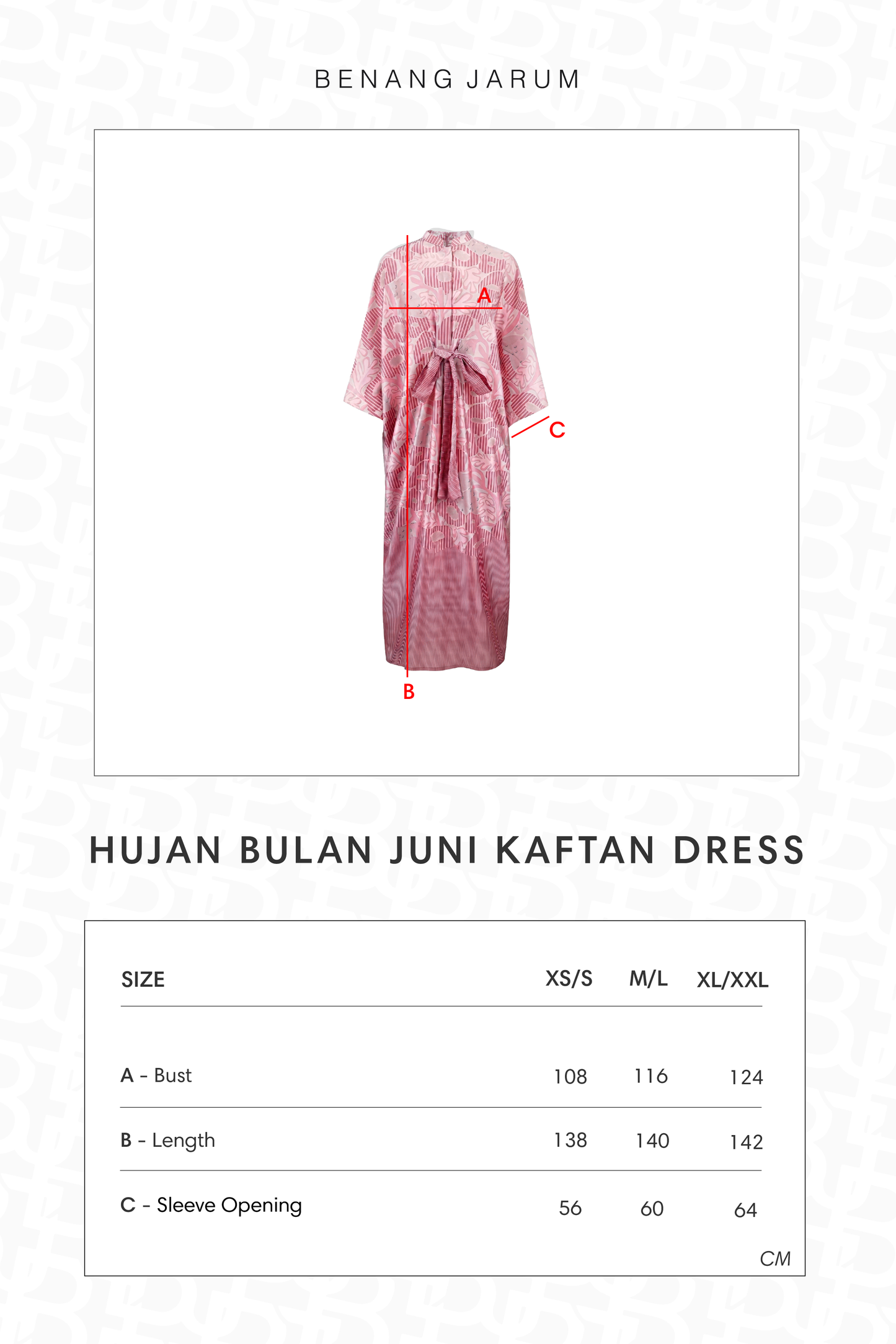 HBJ Kaftan Dress - Senja Merona