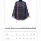HBJ Pleated Blouse - Rintik Sendu