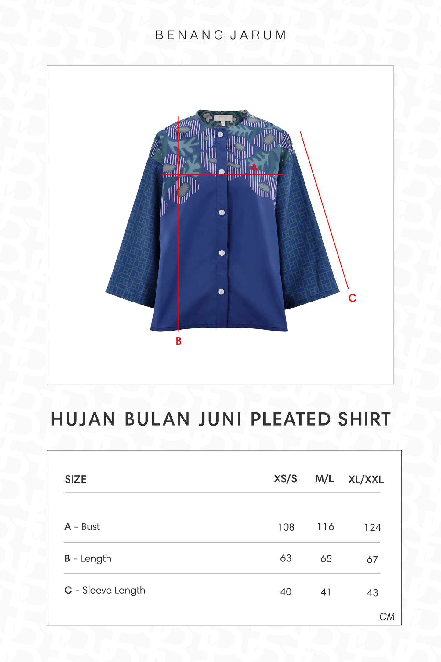 HBJ Pleated Shirt - Rimbu Abadi