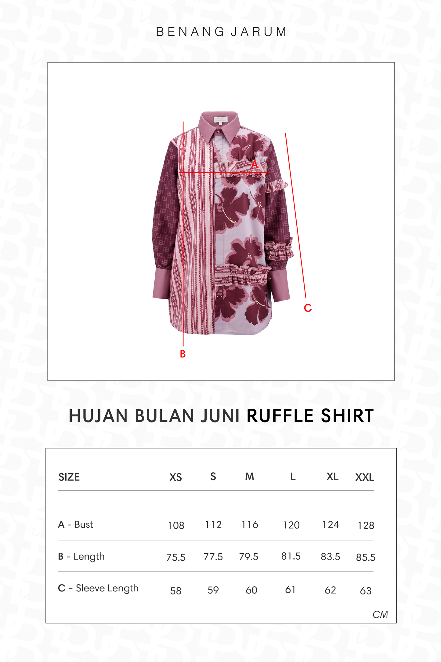 HBJ Ruffle Shirt - Senja Merona