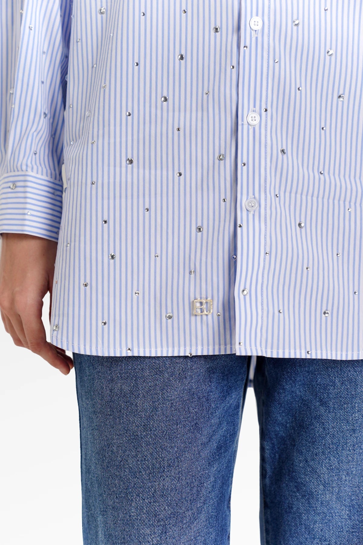 Hailey Pearl Shirt - Blue