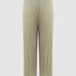 Harleen Texture Pants - Khaki