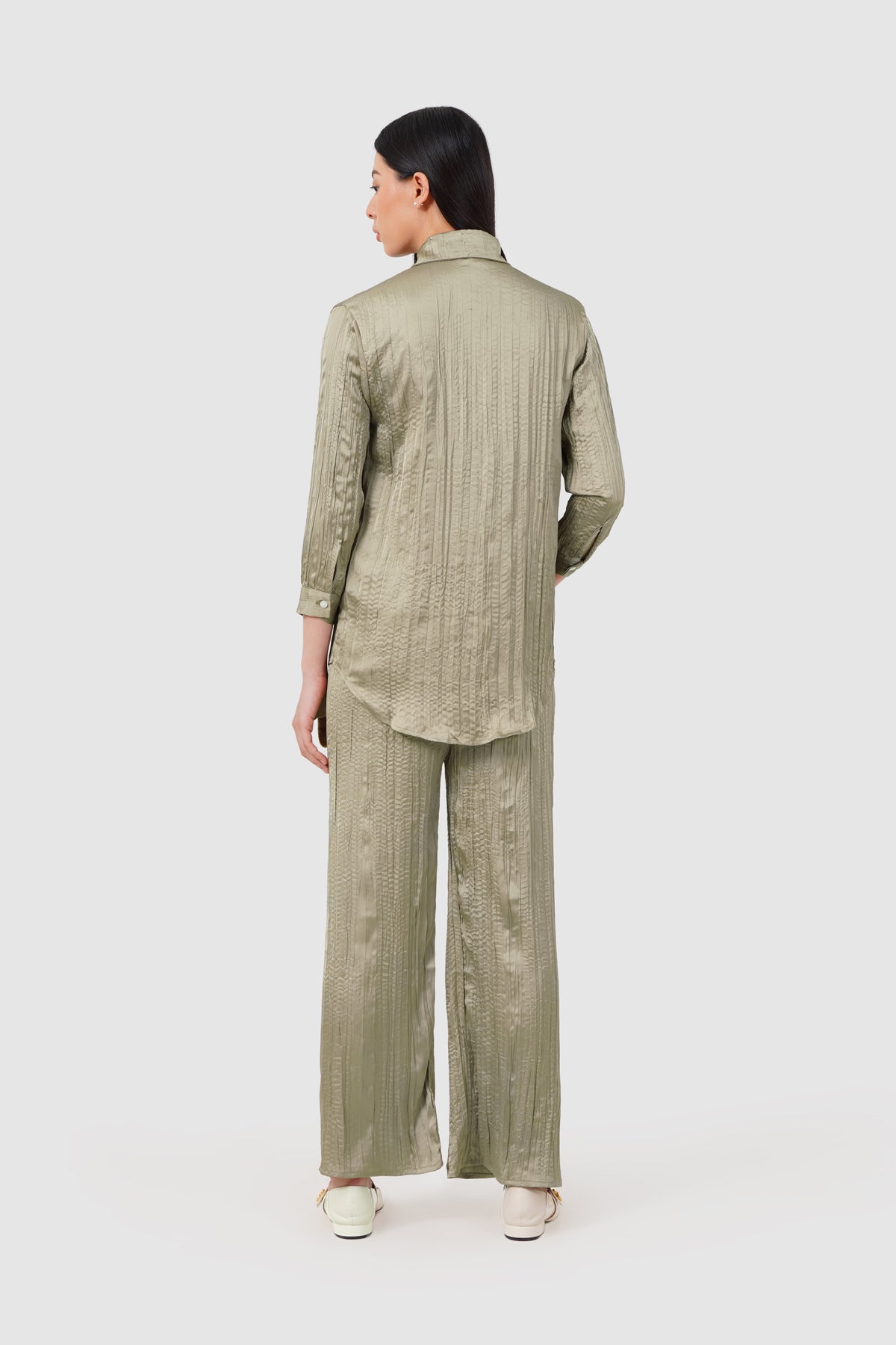 Harleen Texture Shirt - Khaki