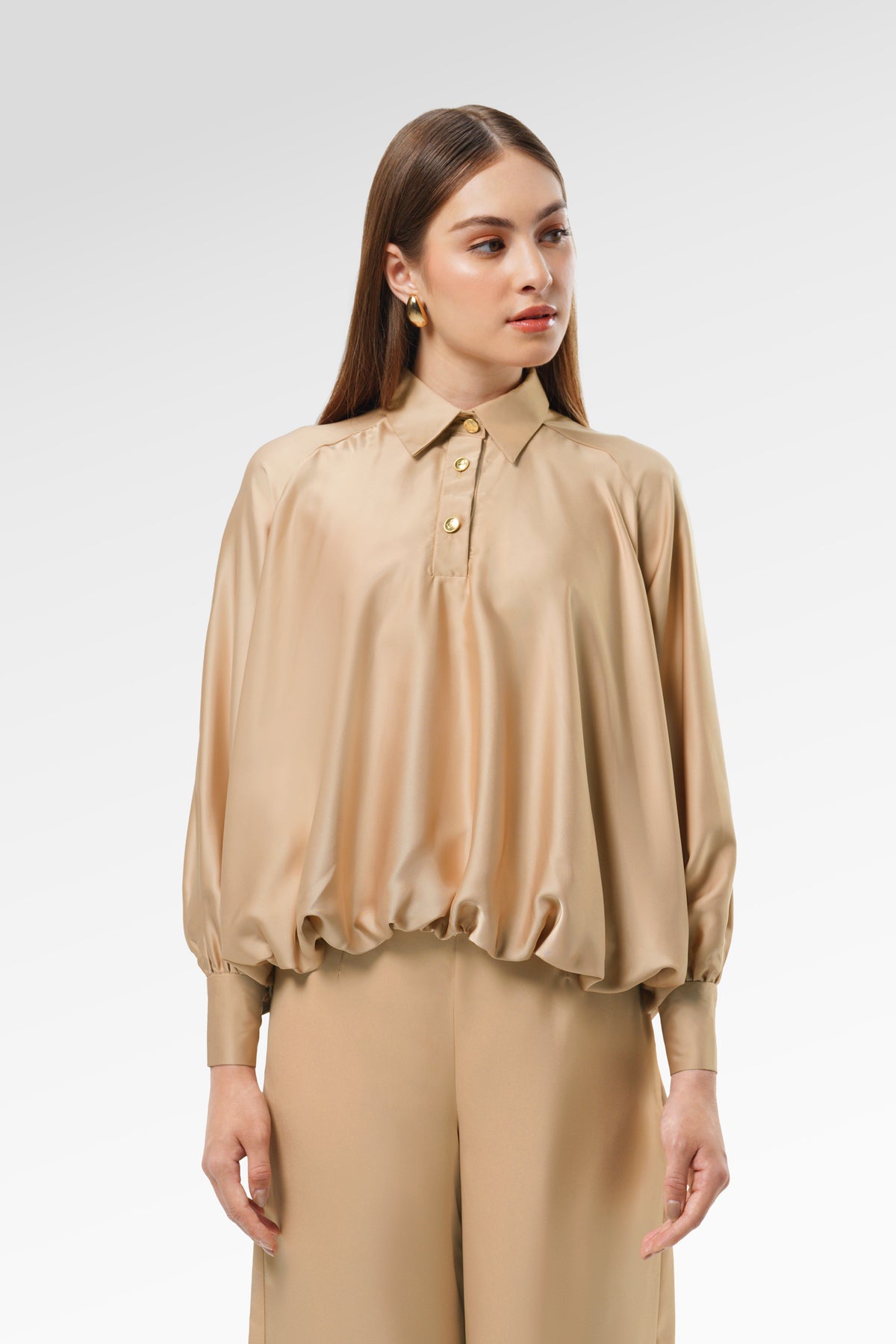 Hartley Puffy Shirt - Desert Dust