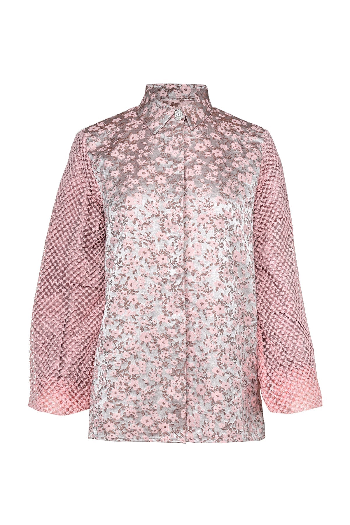 Heera Jacquard Shirt - Pink