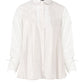 Irene Stripes Puff Shirt - Beige