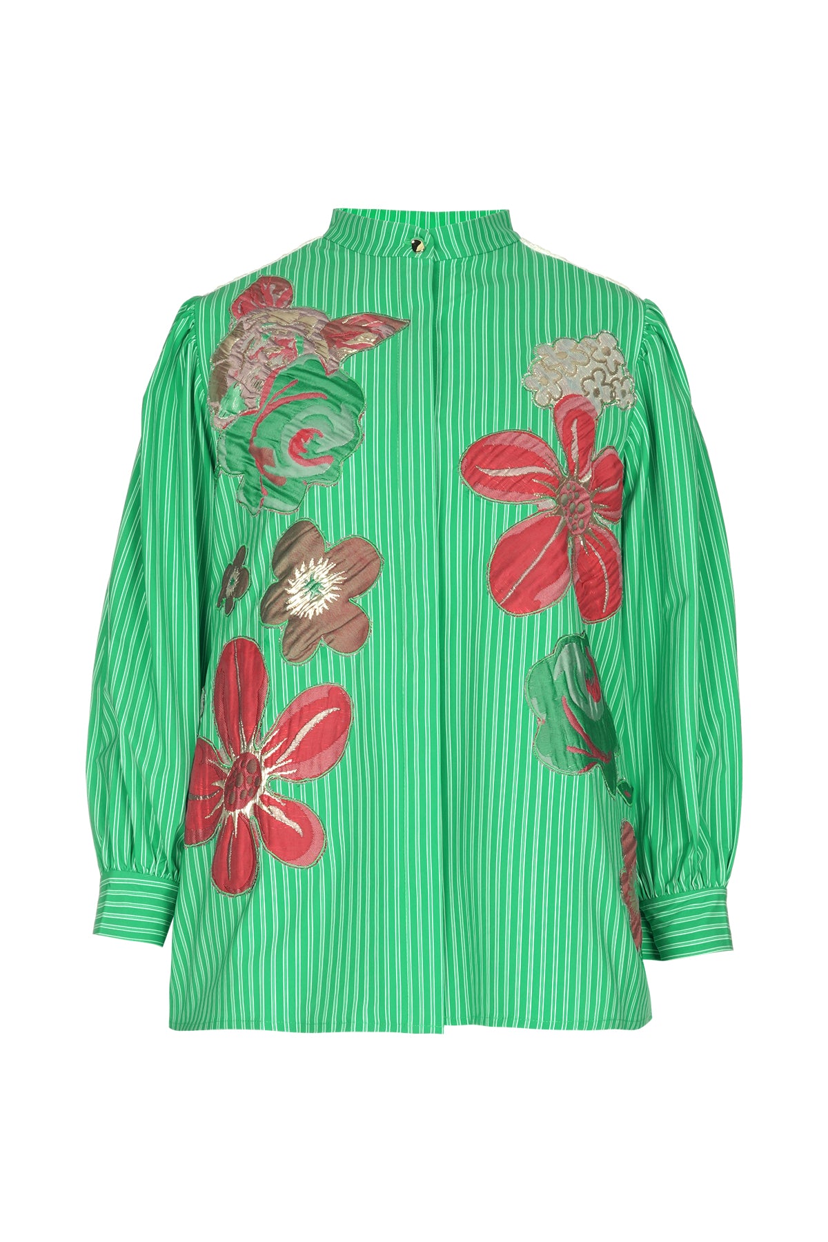 Ivelle Embroidery Shirt - Green