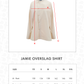 Jamie Overslag Shirt - Beige