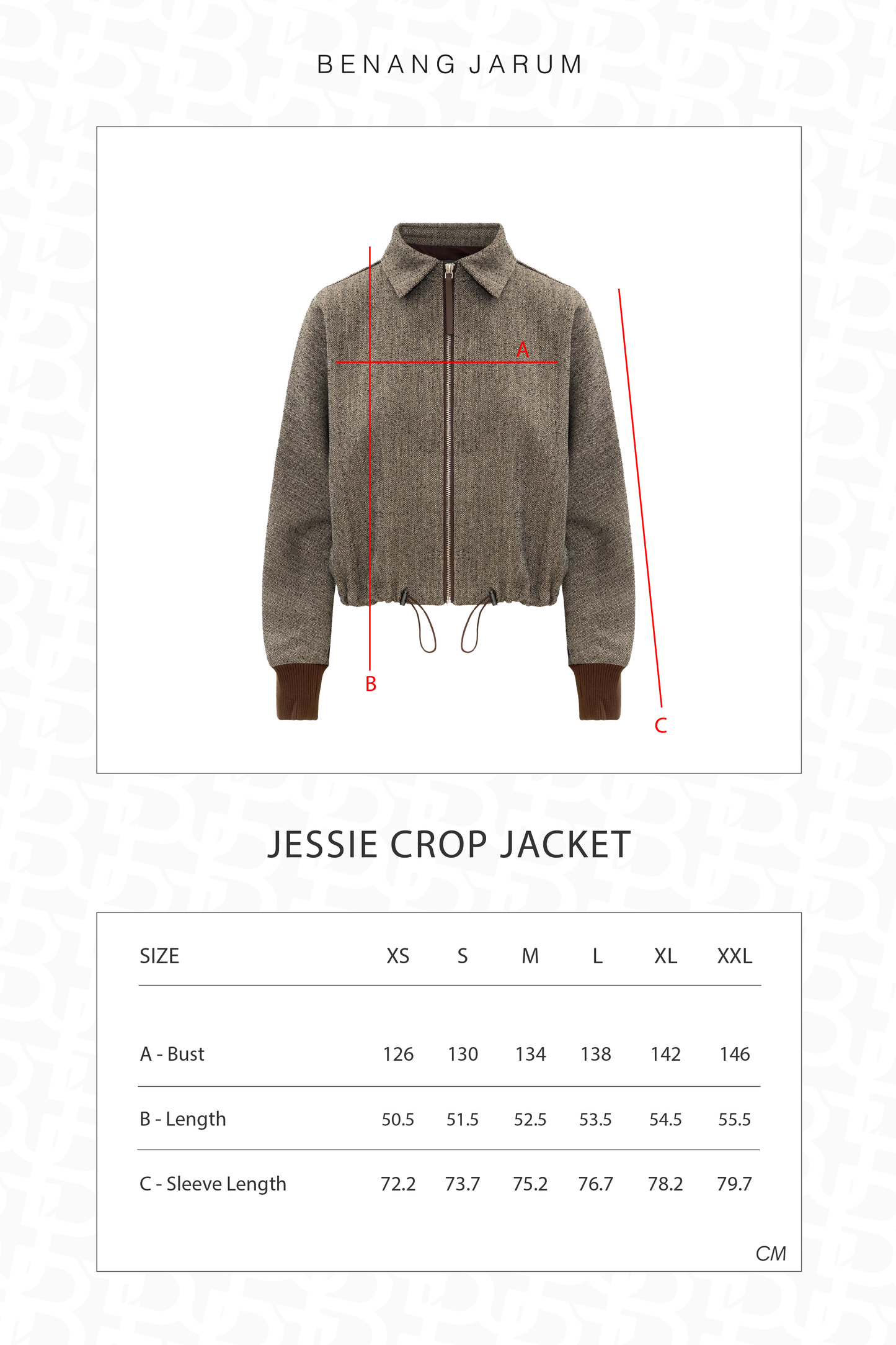 Jessie Crop Jacket - Taupe
