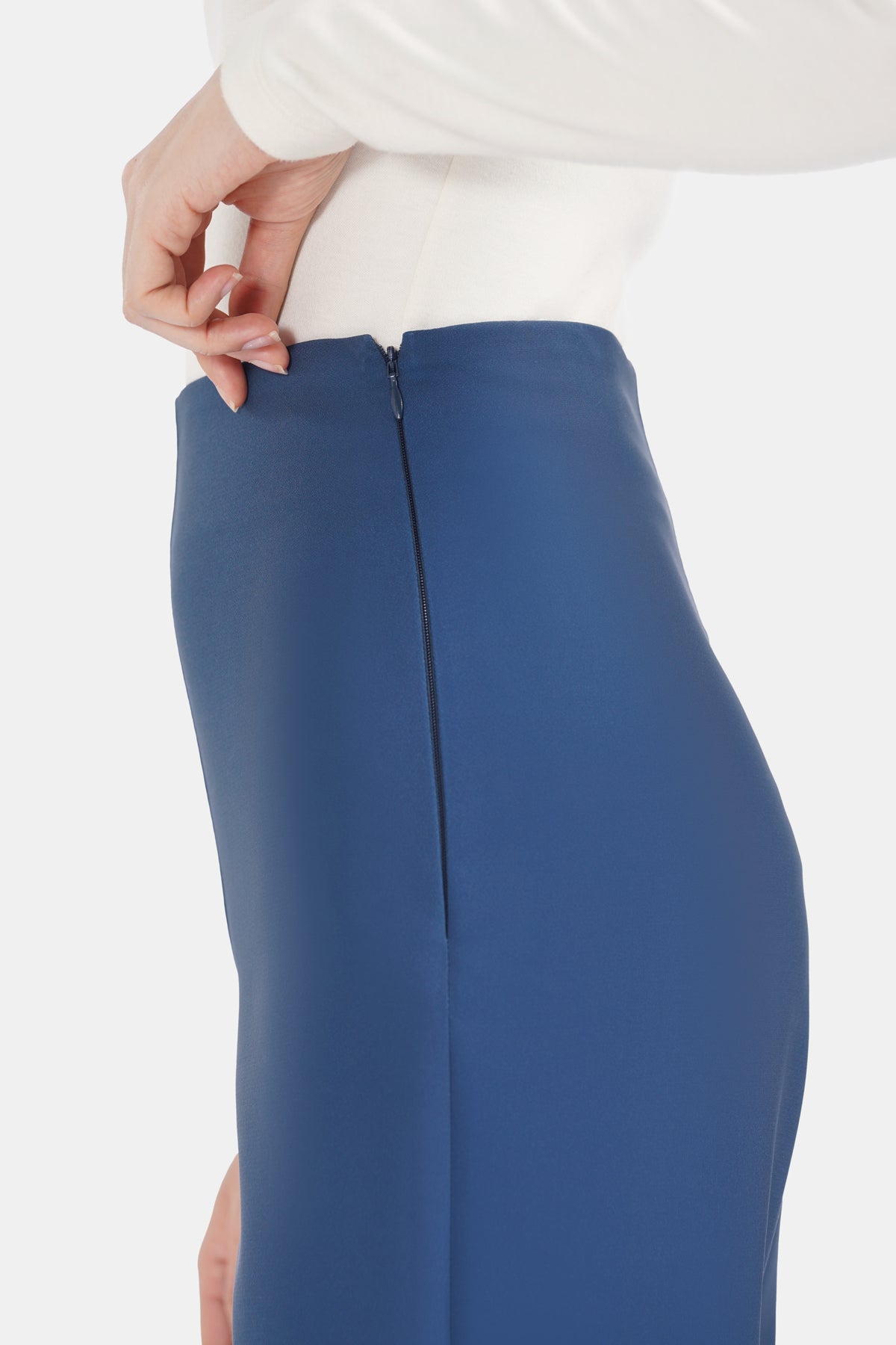 Jeniva Set Crop Jacket - Naval Blue