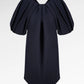 Jennie Puff Midi Dress - Navy