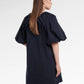 Jennie Puff Midi Dress - Navy