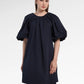 Jennie Puff Midi Dress - Navy