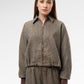 Jessie Crop Jacket - Taupe