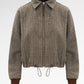Jessie Crop Jacket - Taupe