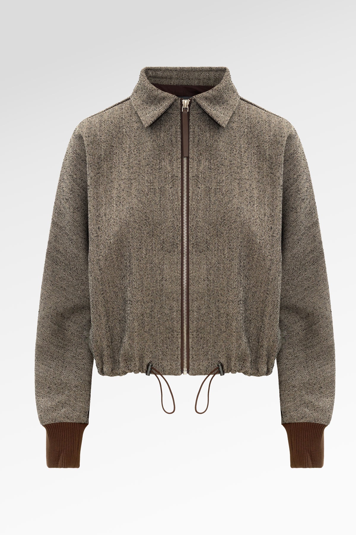 Jessie Crop Jacket - Taupe