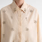 Jilian Beads Shirt - Beige