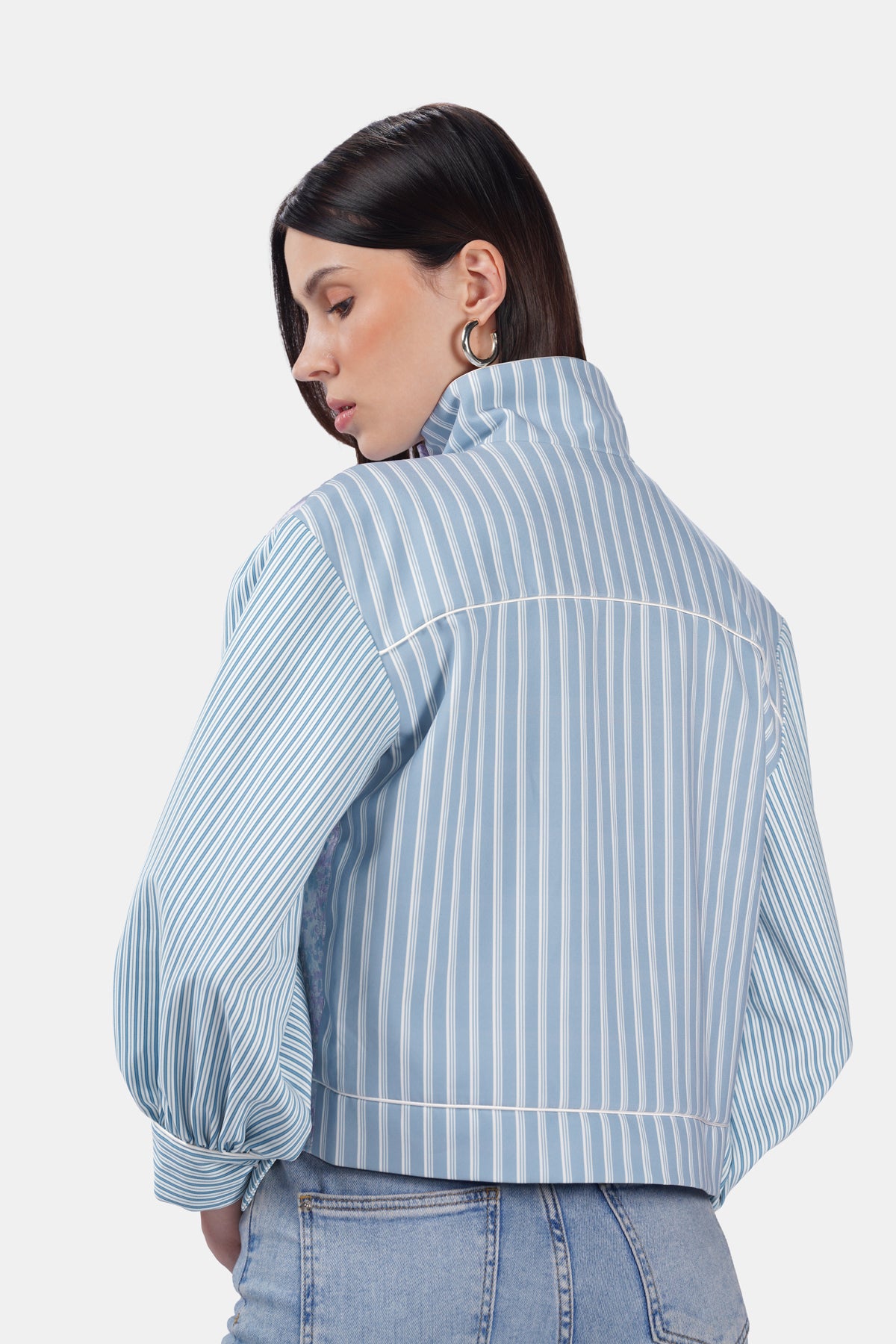Kaatiya Crop Jacket - Brunnera Blue
