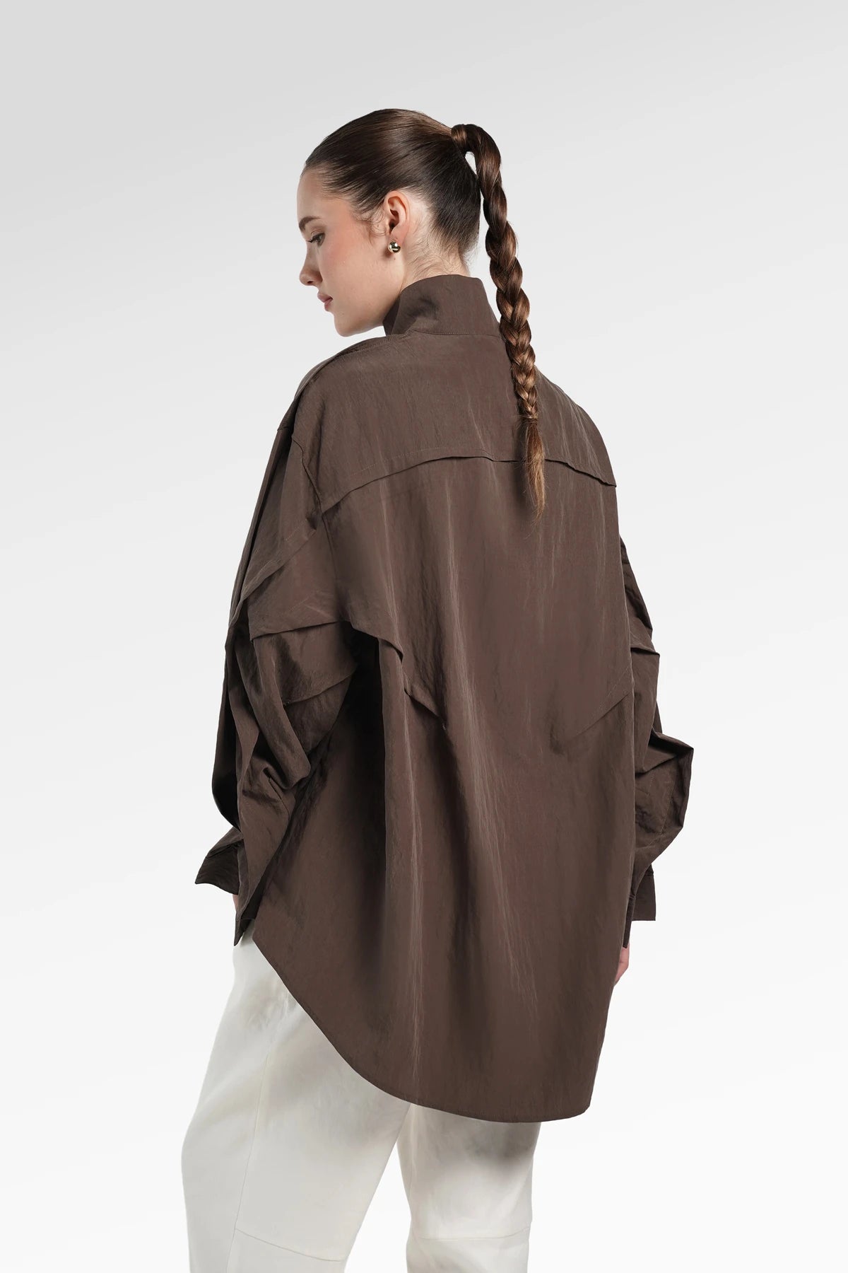 Karla Oversize Shirt - Brown
