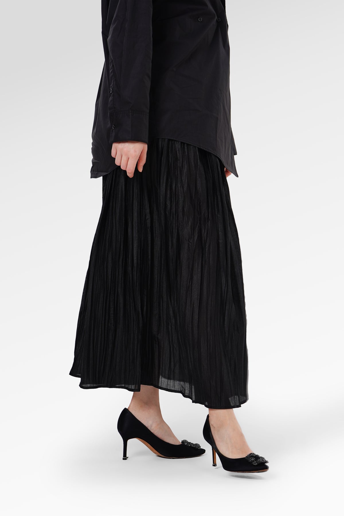 Katya Pleated Skirt - Black