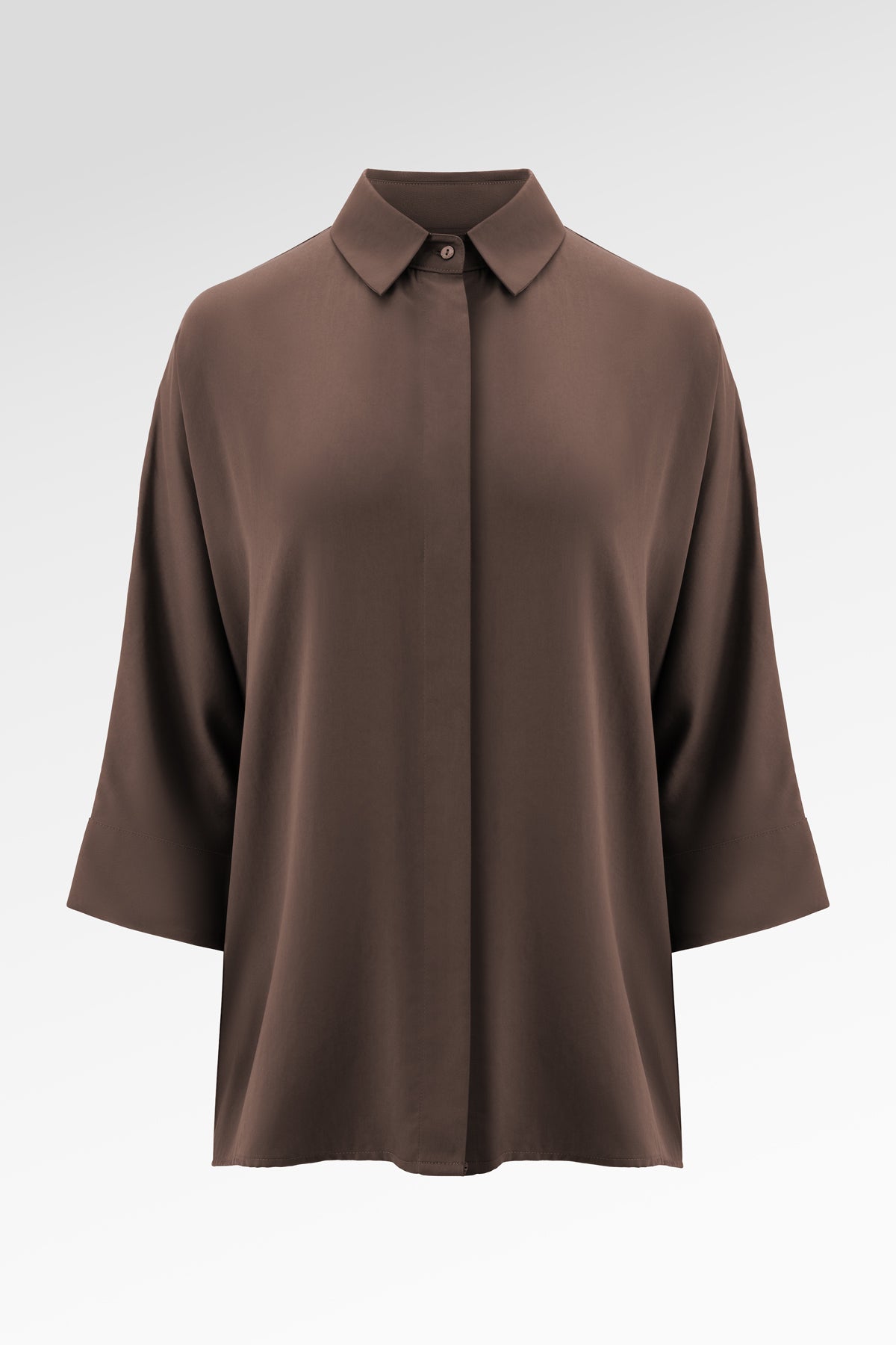 Kyla Oversize Shirt - Dark Taupe