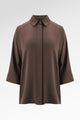 Kyla Oversize Shirt - Dark Taupe
