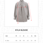 Kyla Blouse - Gray