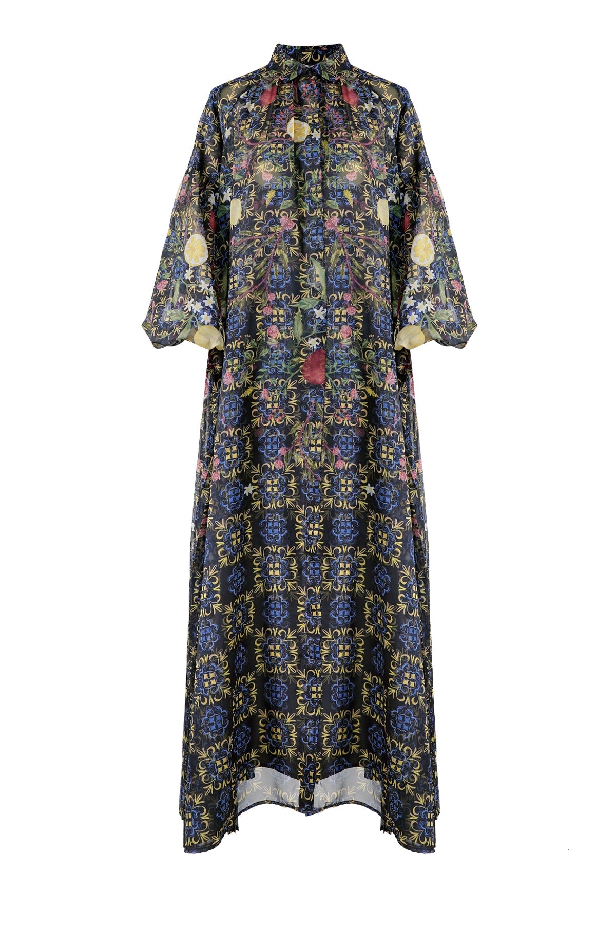 La Bella Estate Pleated Shirt Dress - Black