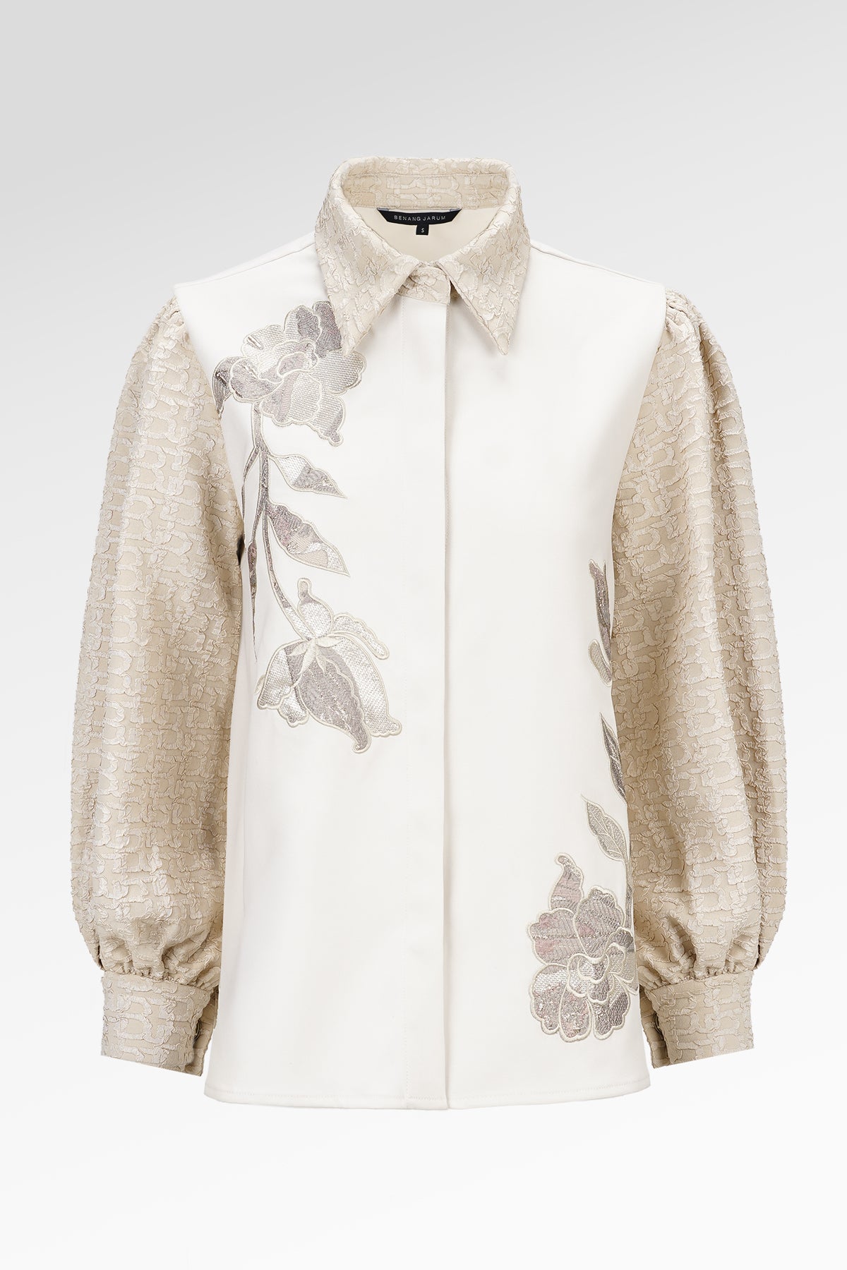 Lara Embroidery Shirt - Cream Puff