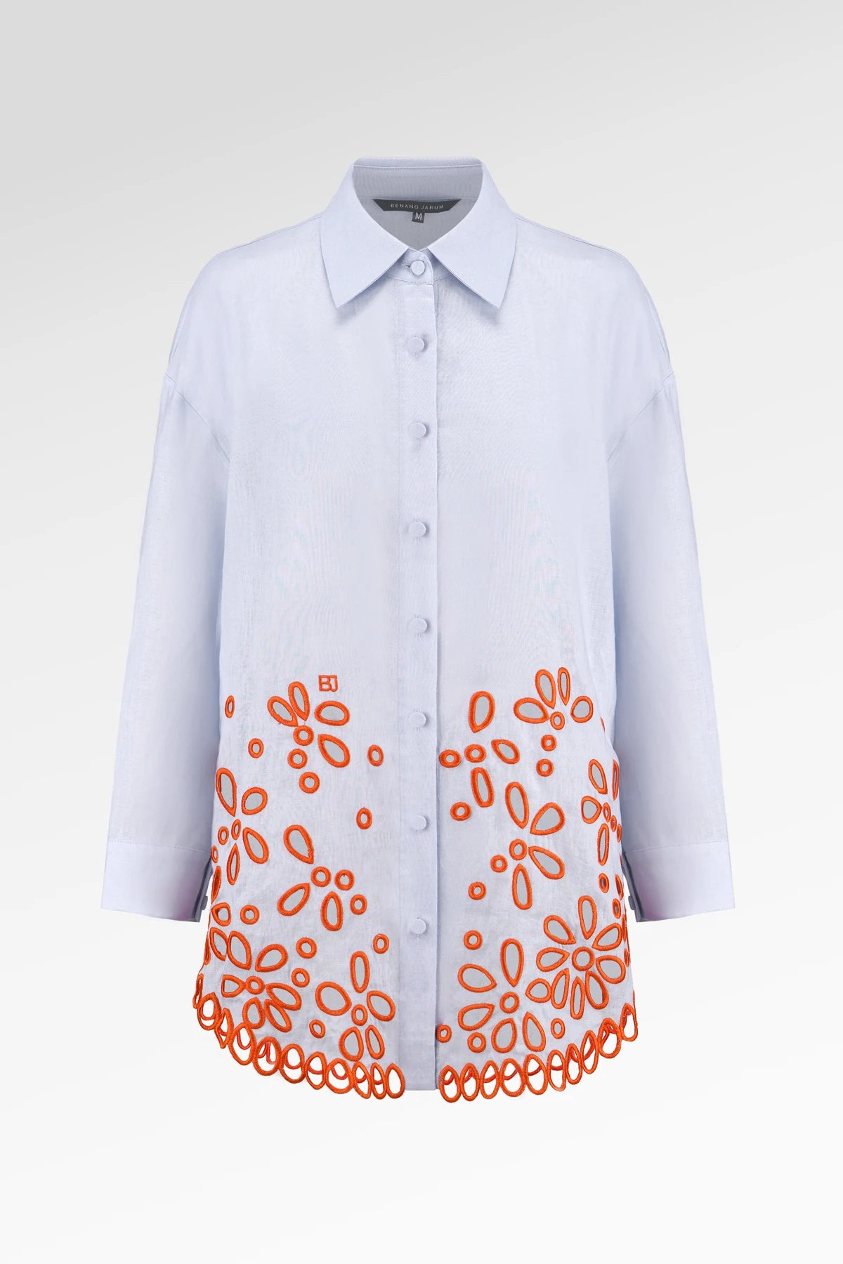 Lauren Embroidery Shirt - Blue