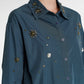 Lillian Embellishment Shirt - Deep Teal