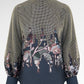 Liora Embroidery Lace Blouse - Navy