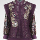 Liora Embroidery Set Vest - Purple